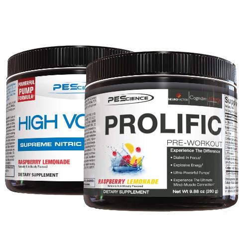 PEScience Prolific + High Volume Pre-Workout Stack