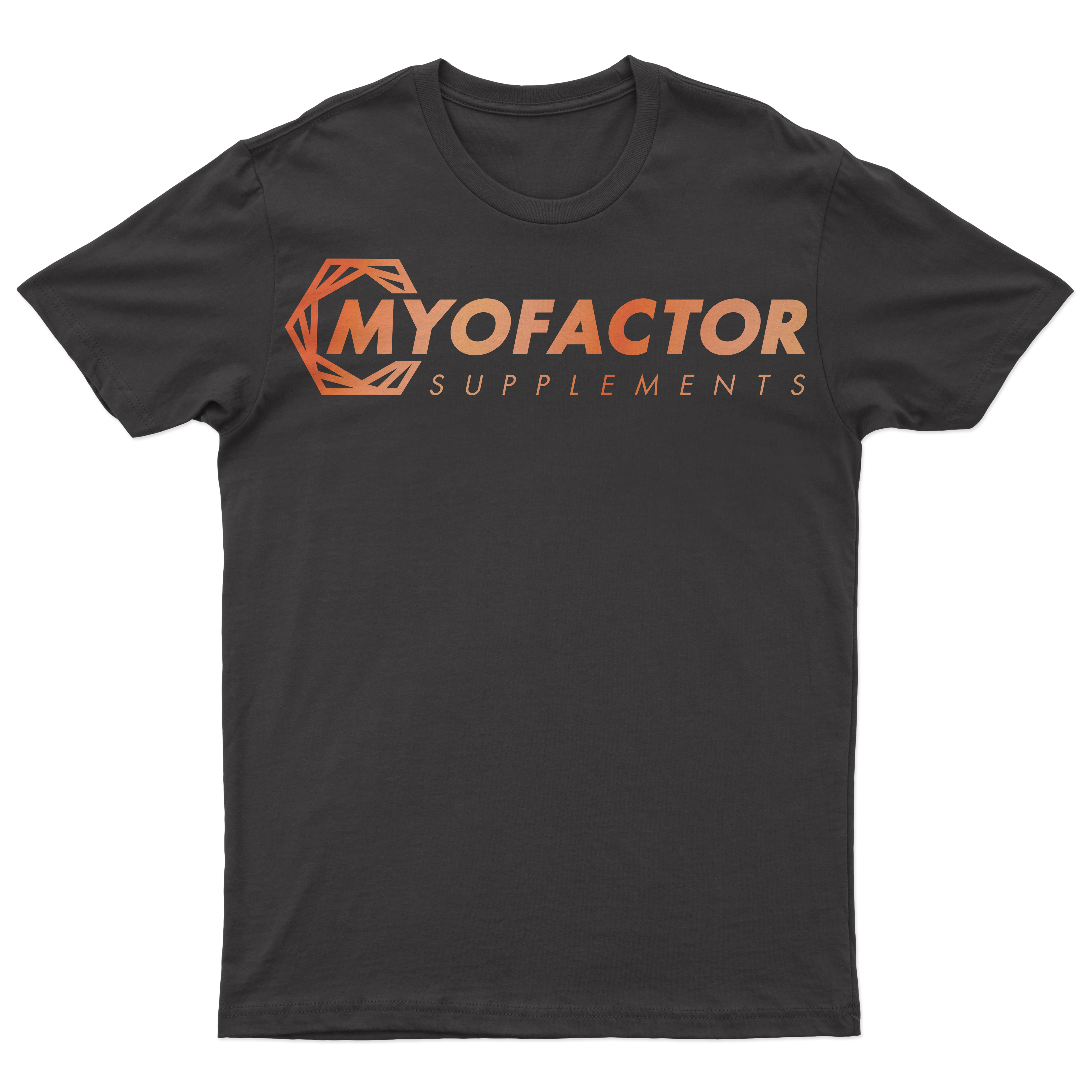 Myofactor T-shirt Original Black & Orange